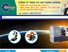 Tablet Screenshot of cokhithinhcuong.com